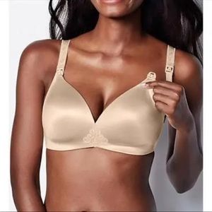 NEW Bravado Designs 38 5D H I The Bliss Nursing Bra Maternity 125 Chai Beige